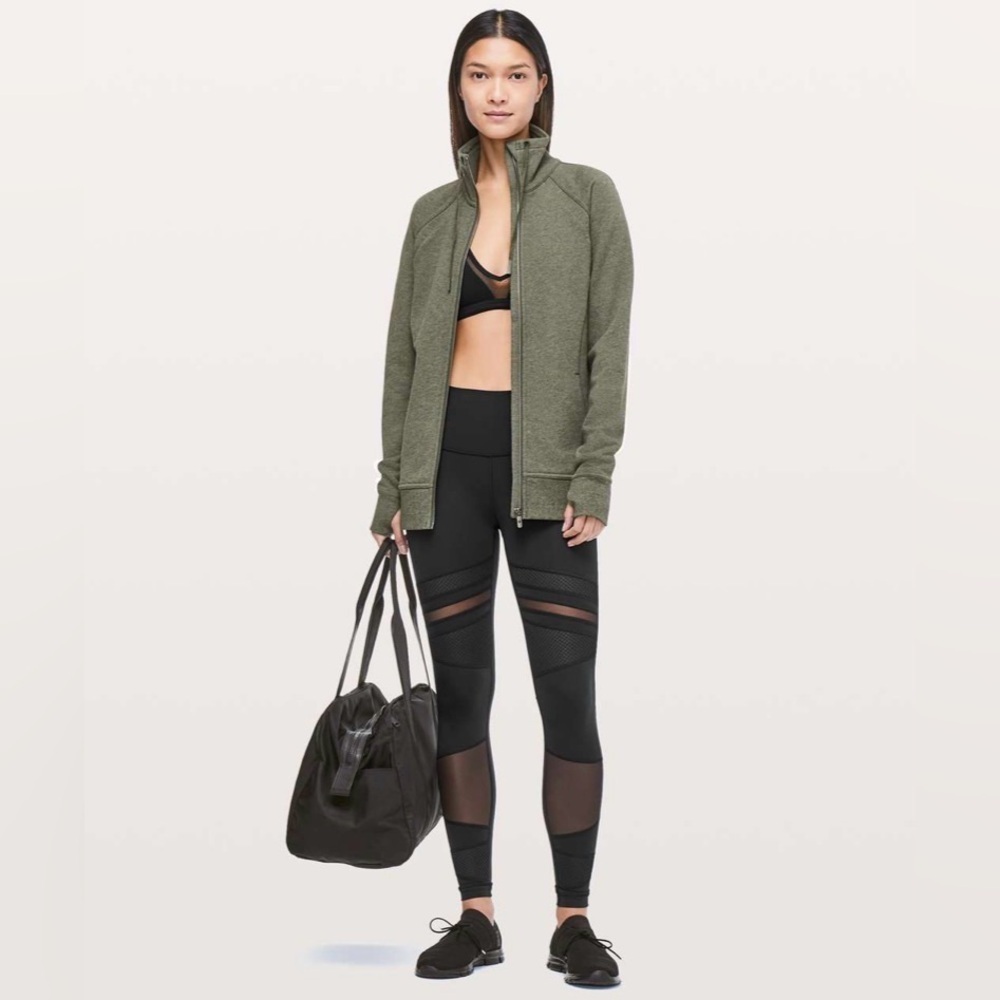 Lululemon Wunder Under High-Rise Tight Black Mix and Mesh Leggings